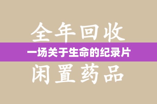 北京一场关于生命的纪录片