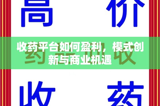 北京收药平台如何盈利，模式创新与商业机遇
